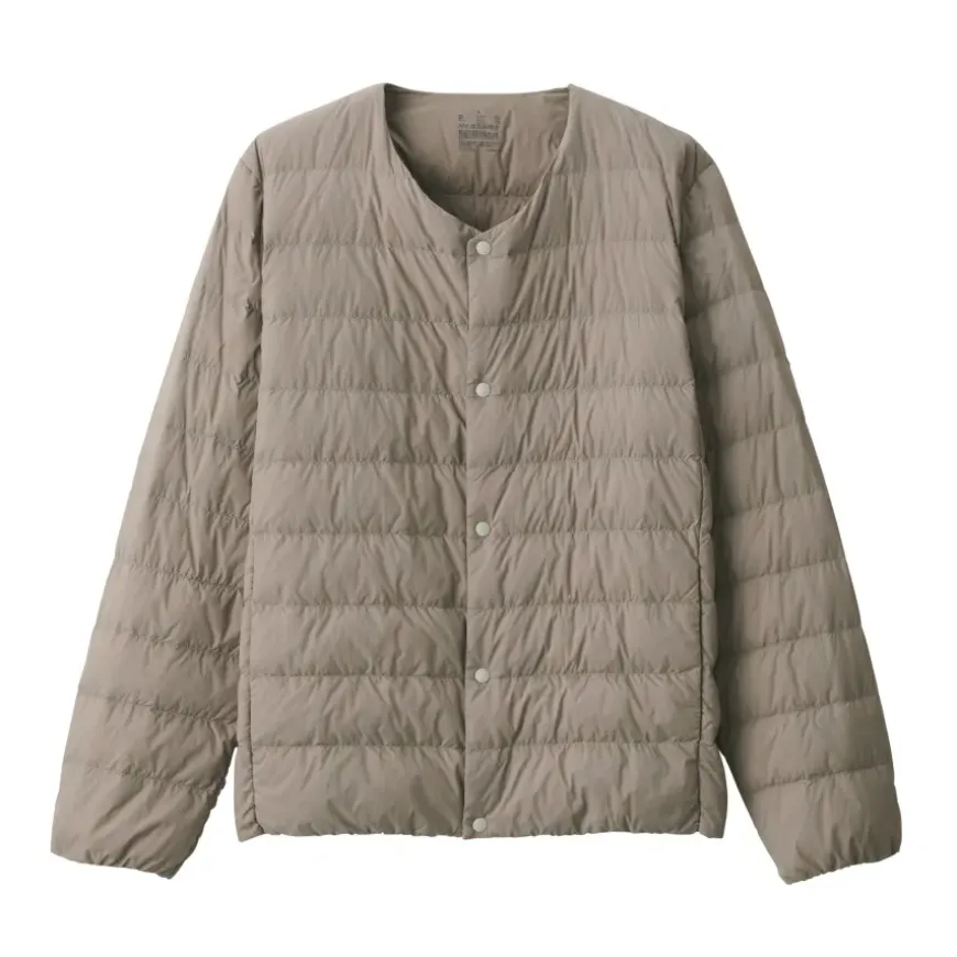 Men's Lightweight Down Collarless Jacket