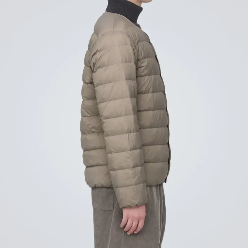 Men's Lightweight Down Collarless Jacket