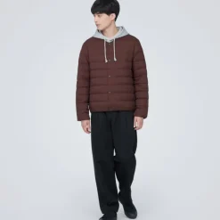 Men's Lightweight Down Collarless Jacket