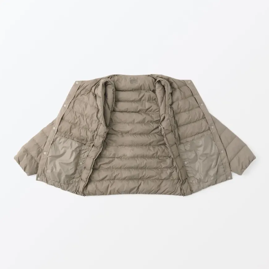 Men's Lightweight Down Collarless Jacket