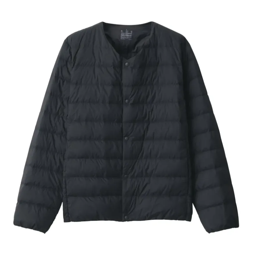 Men's Lightweight Down Collarless Jacket
