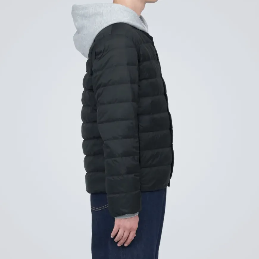 Men's Lightweight Down Collarless Jacket