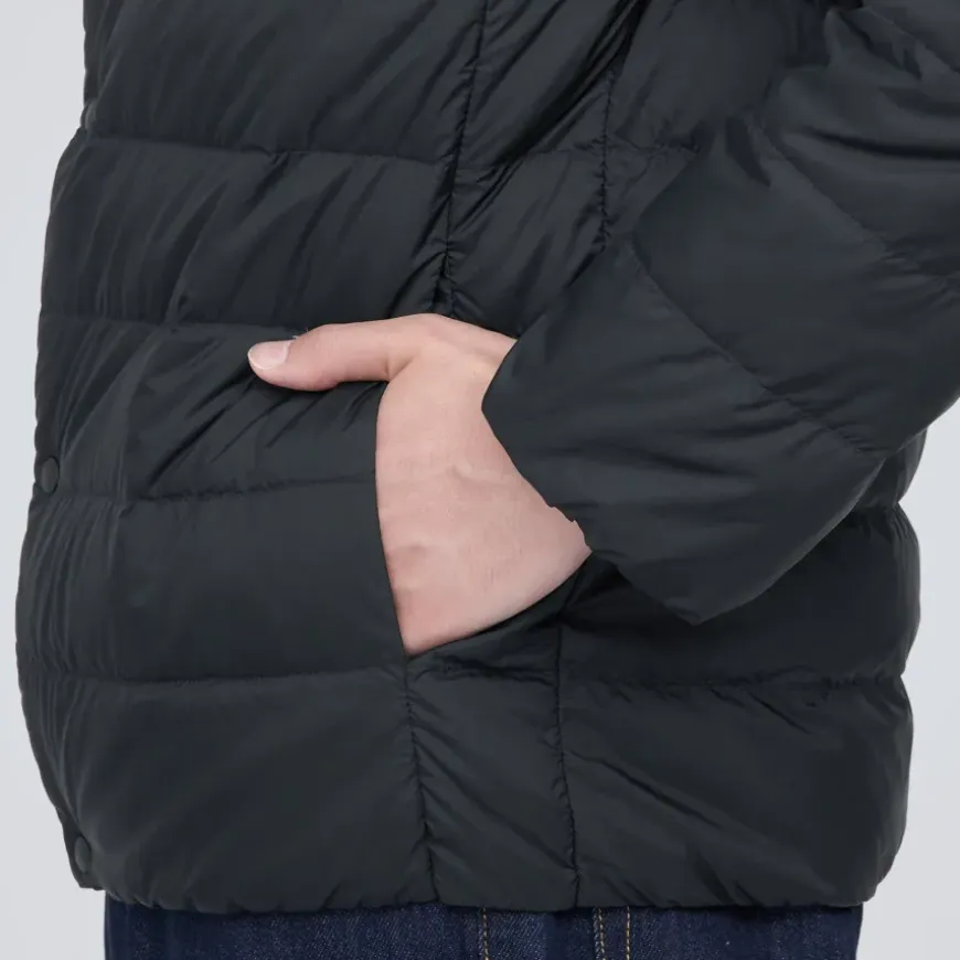 Men's Lightweight Down Collarless Jacket