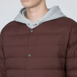 Men's Lightweight Down Collarless Jacket