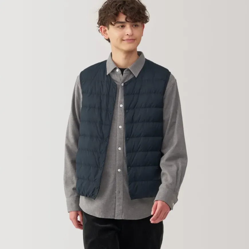 Men's Lightweight Down Collarless Vest