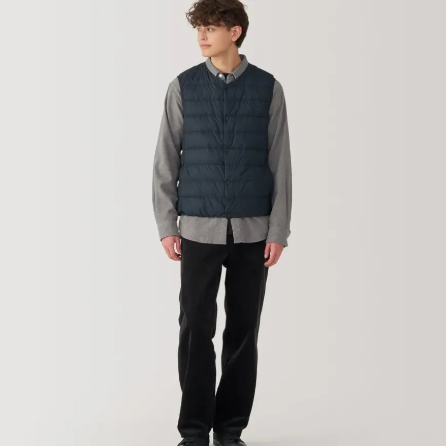 Men's Lightweight Down Collarless Vest
