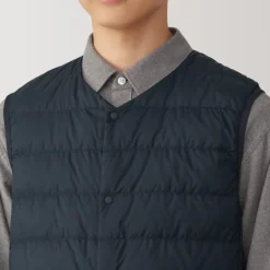 Men's Lightweight Down Collarless Vest