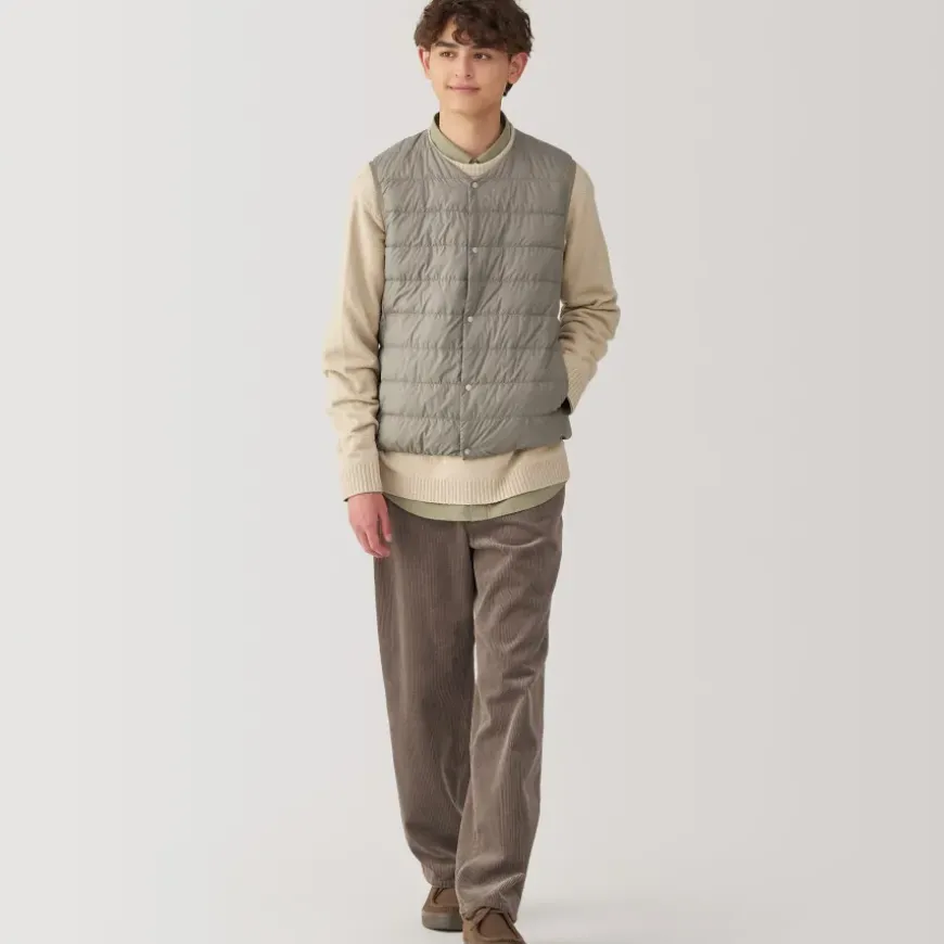 Men's Lightweight Down Collarless Vest