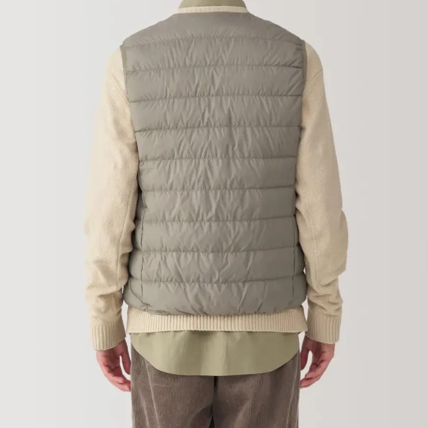 Men's Lightweight Down Collarless Vest