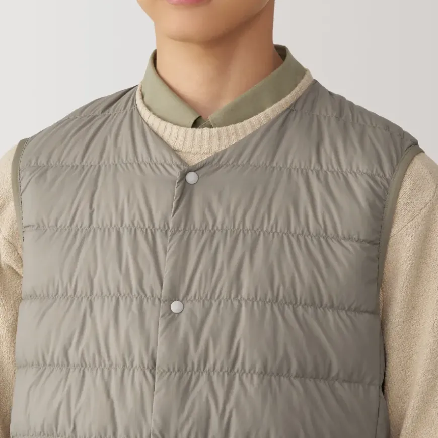 Men's Lightweight Down Collarless Vest