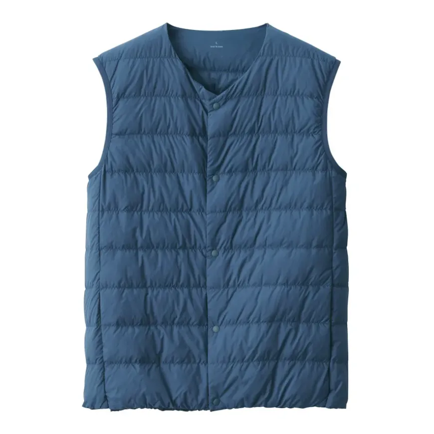 Men's Lightweight Down Collarless Vest