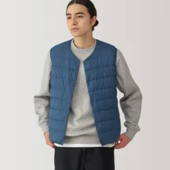 Men's Lightweight Down Collarless Vest