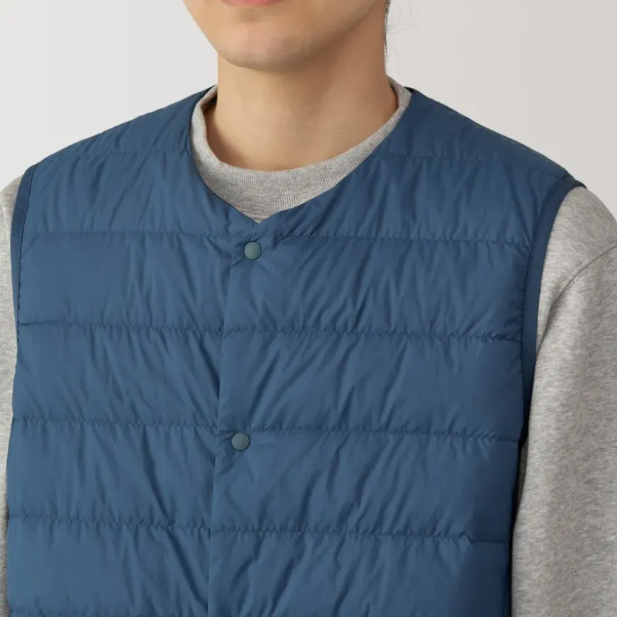 Men's Lightweight Down Collarless Vest