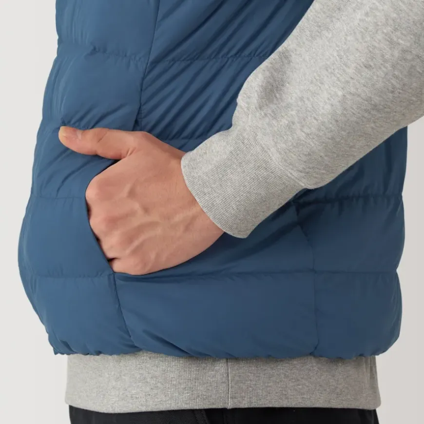 Men's Lightweight Down Collarless Vest