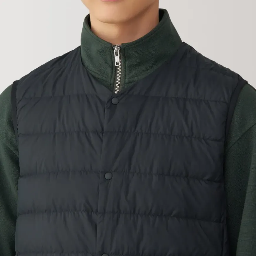 Men's Lightweight Down Collarless Vest