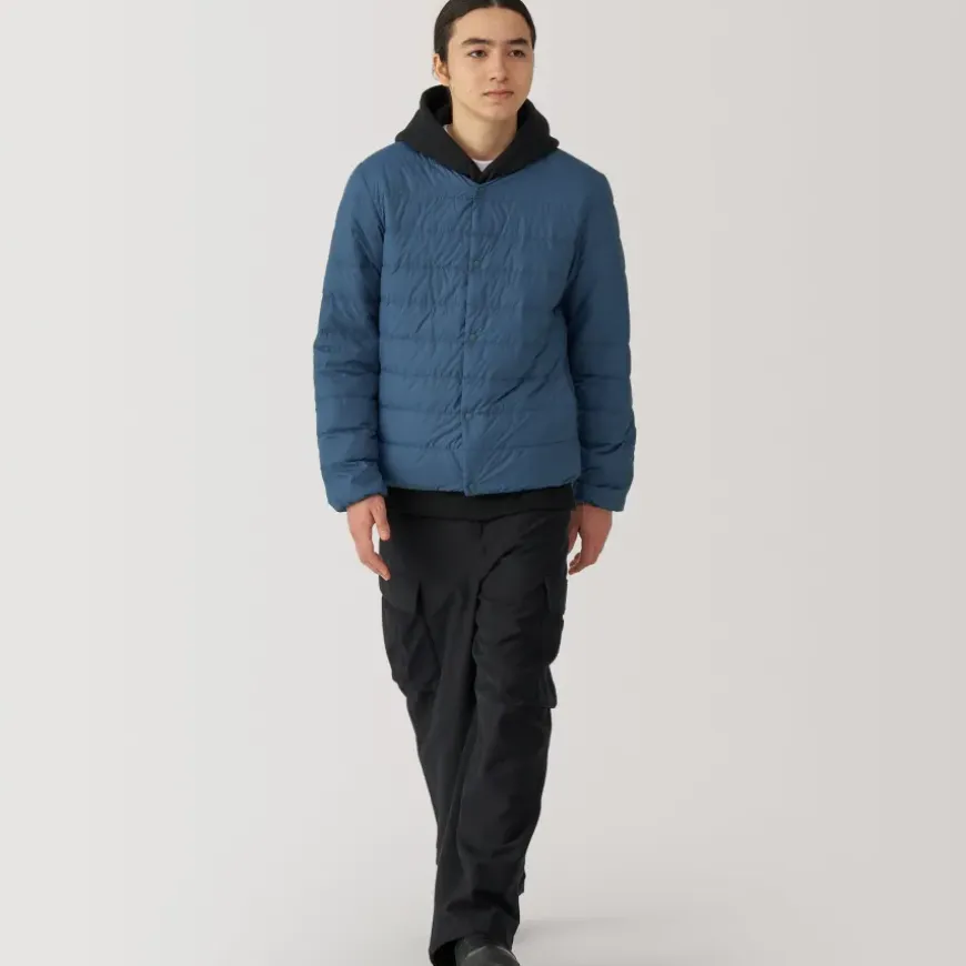 Men's Lightweight Down Collarless Jacket
