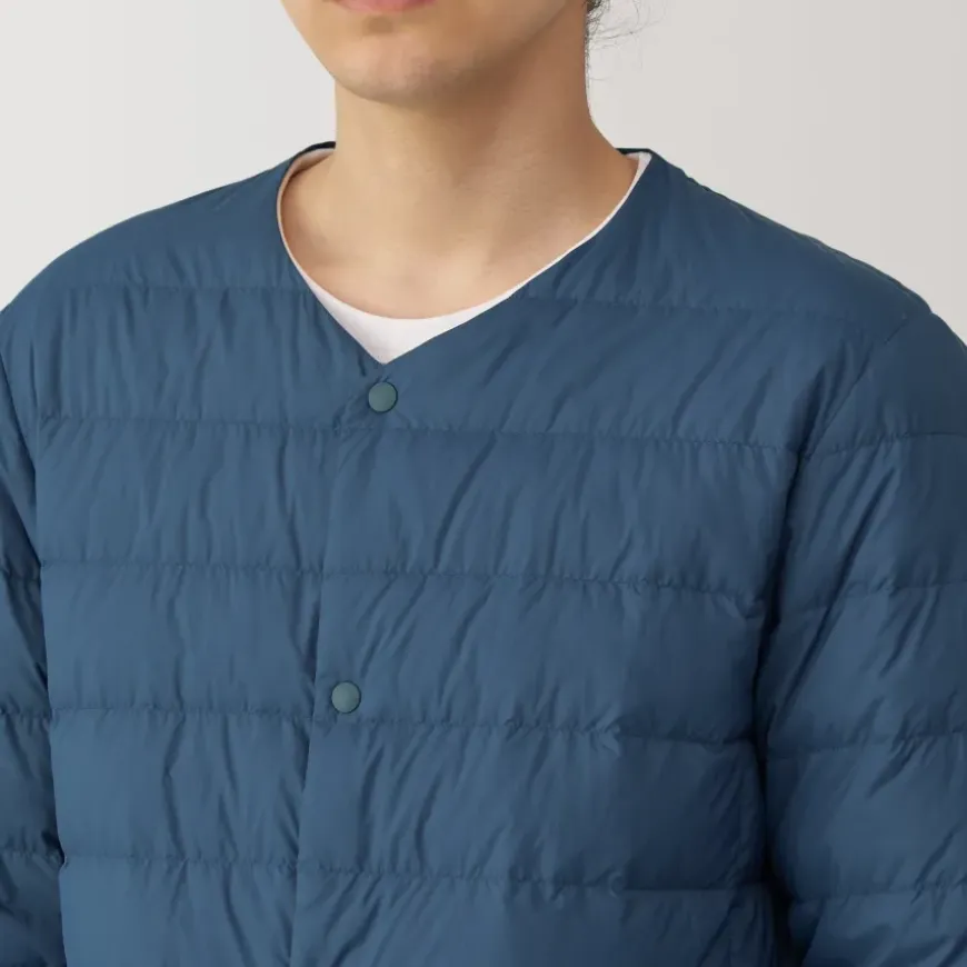 Men's Lightweight Down Collarless Jacket