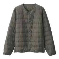 Men's Lightweight Down Collarless Jacket