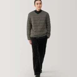 Men's Lightweight Down Collarless Jacket