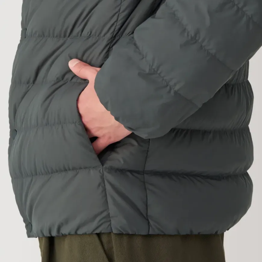 Men's Lightweight Down Collarless Jacket