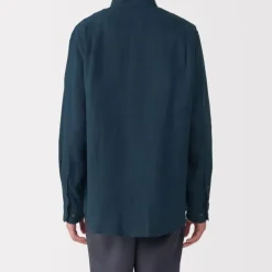 Men's Linen Stand Collar Shirt