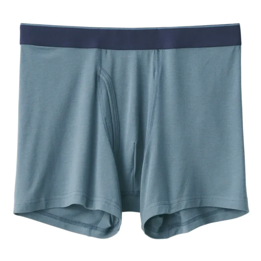Men's Lyocell Blend Front Open Boxer Briefs