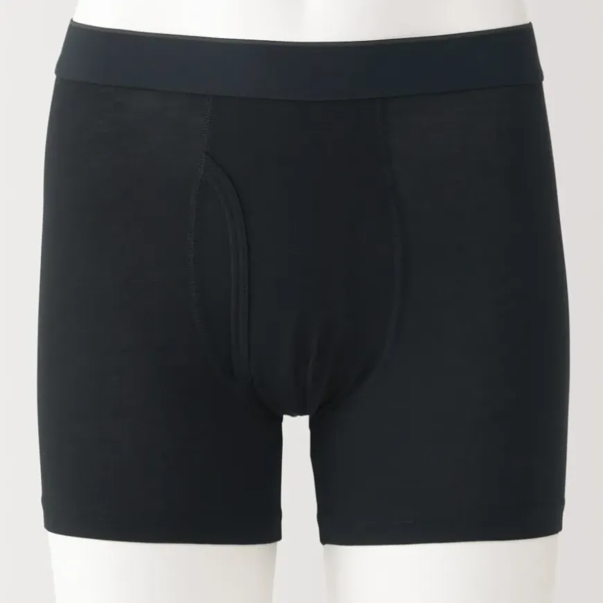 Men's Lyocell Blend Front Open Boxer Briefs