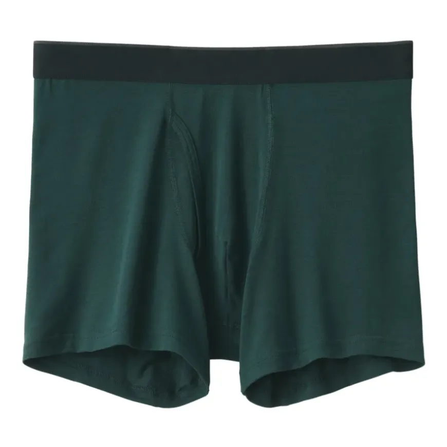 Men's Lyocell Blend Front Open Boxer Briefs
