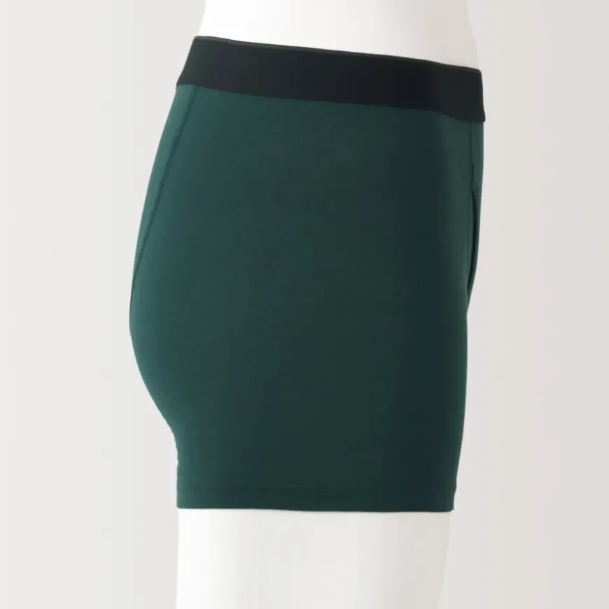 Men's Lyocell Blend Front Open Boxer Briefs
