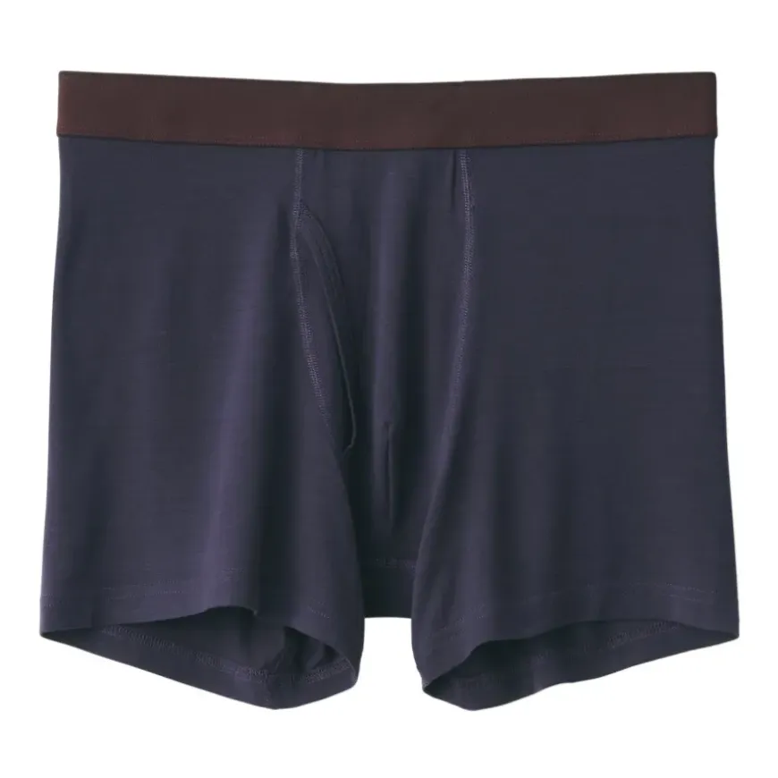 Men's Lyocell Blend Front Open Boxer Briefs
