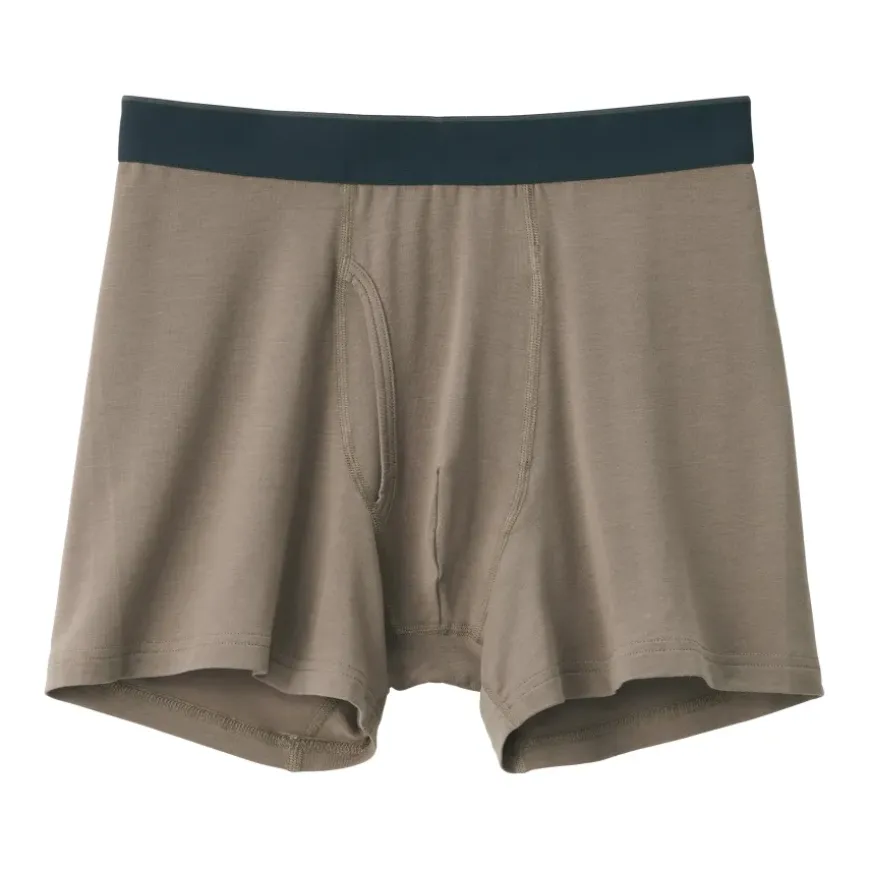 Men's Lyocell Blend Front Open Boxer Briefs
