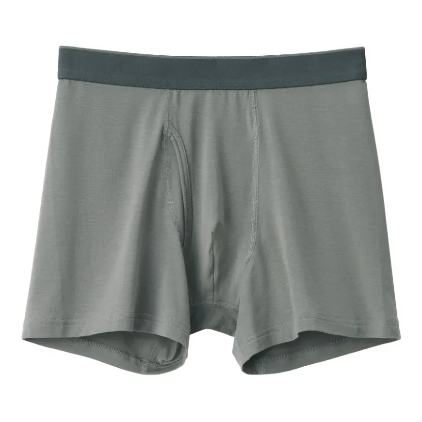 Men's Lyocell Blend Front Open Boxer Briefs