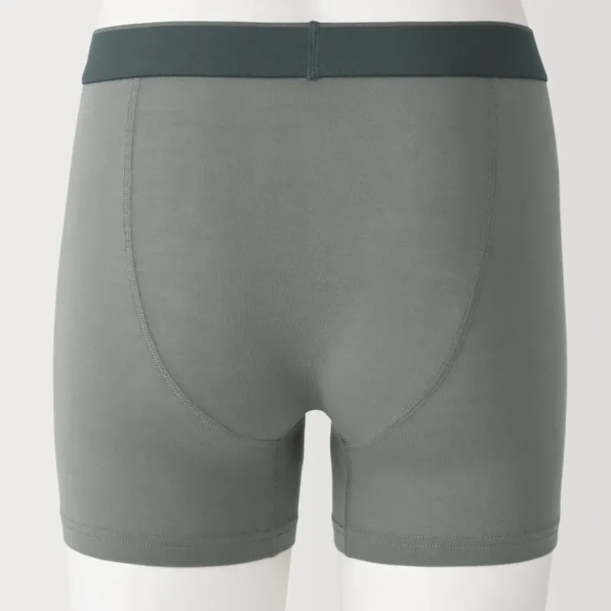 Men's Lyocell Blend Front Open Boxer Briefs