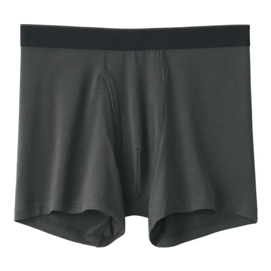 Men's Lyocell Blend Front Open Boxer Briefs