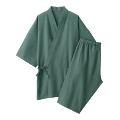 Men's Lyocell Blend Waffle Weave Jinbei Loungewear Set