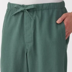 Men's Lyocell Blend Waffle Weave Jinbei Loungewear Set