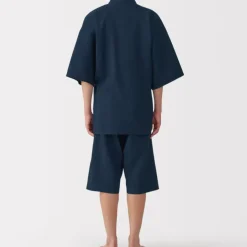 Men's Lyocell Blend Waffle Weave Jinbei Loungewear Set