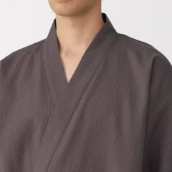 Men's Lyocell Blend Waffle Weave Jinbei Loungewear Set