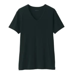 Men's Moisture-Wicking Cotton V-Neck Short Sleeve T-Shirt