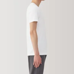 Men's Moisture-Wicking Cotton V-Neck Short Sleeve T-Shirt