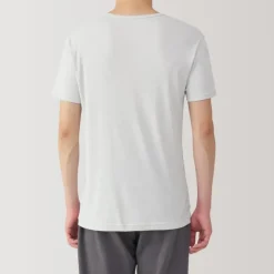 Men's Moisture-Wicking Cotton V-Neck Short Sleeve T-Shirt