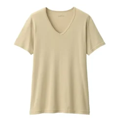 Men's Moisture-Wicking Cotton V-Neck Short Sleeve T-Shirt