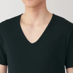 Men's Moisture-Wicking Cotton V-Neck Short Sleeve T-Shirt