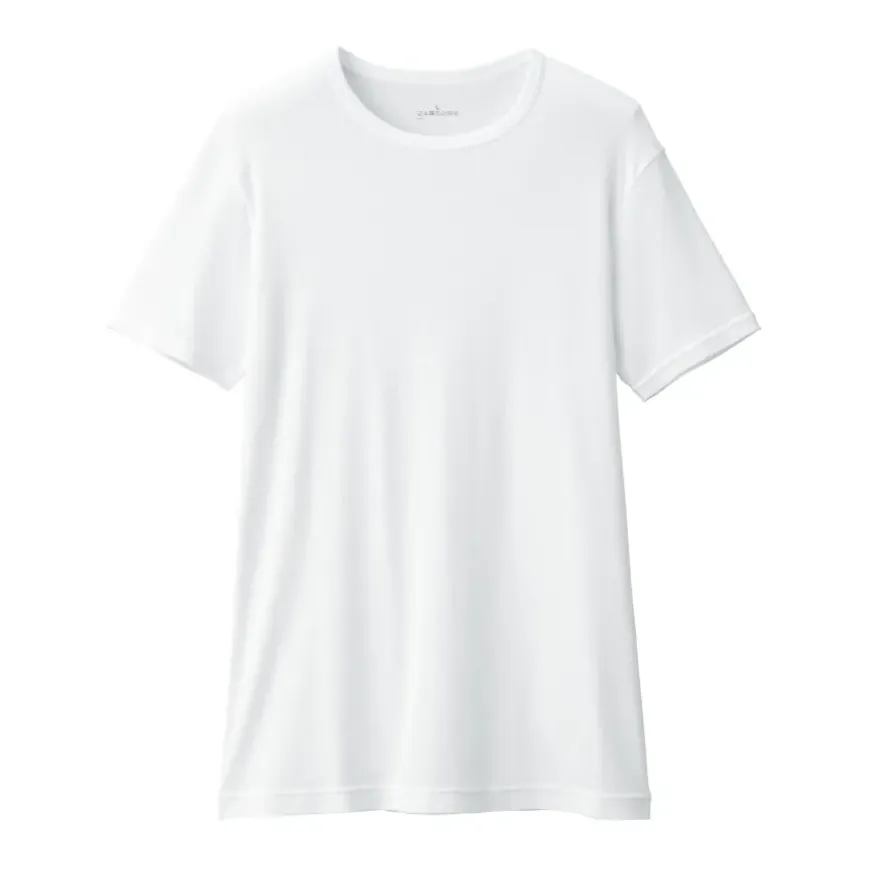 Men's Moisture-Wicking Cotton Crew Neck Short Sleeve T-Shirt