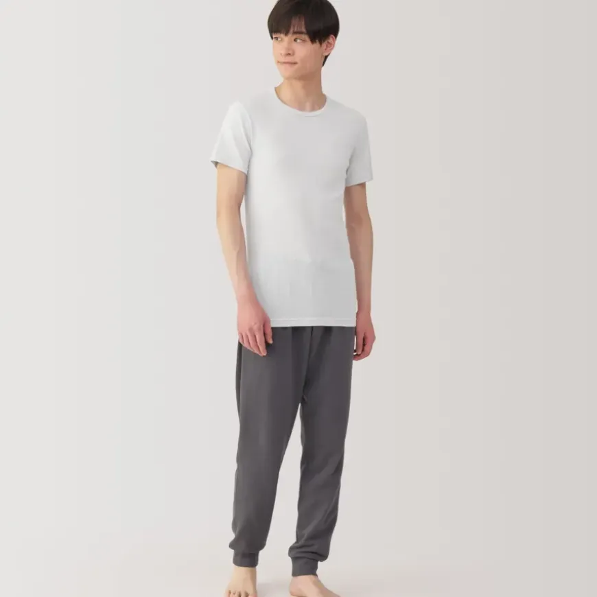 Men's Moisture-Wicking Cotton Crew Neck Short Sleeve T-Shirt