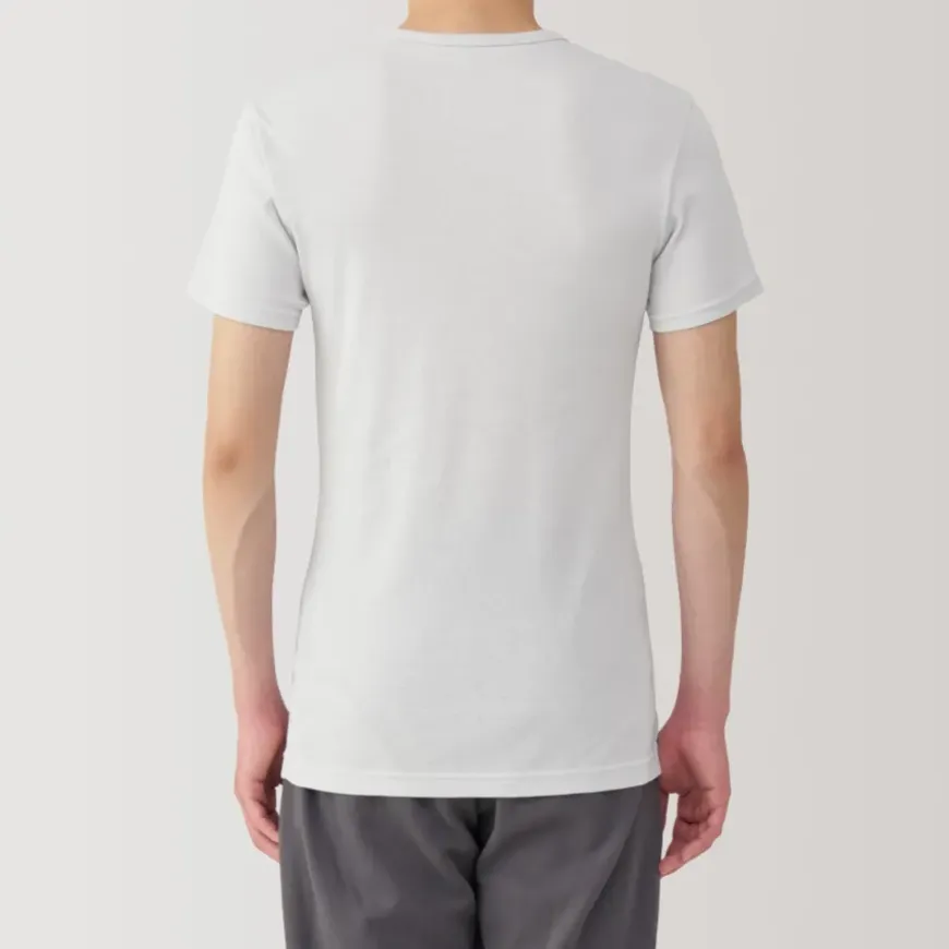 Men's Moisture-Wicking Cotton Crew Neck Short Sleeve T-Shirt