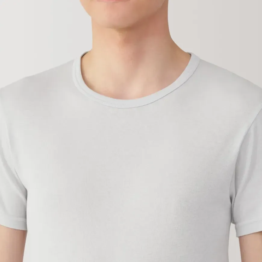 Men's Moisture-Wicking Cotton Crew Neck Short Sleeve T-Shirt