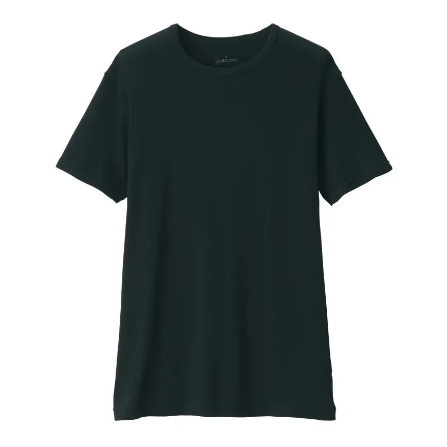 Men's Moisture-Wicking Cotton Crew Neck Short Sleeve T-Shirt