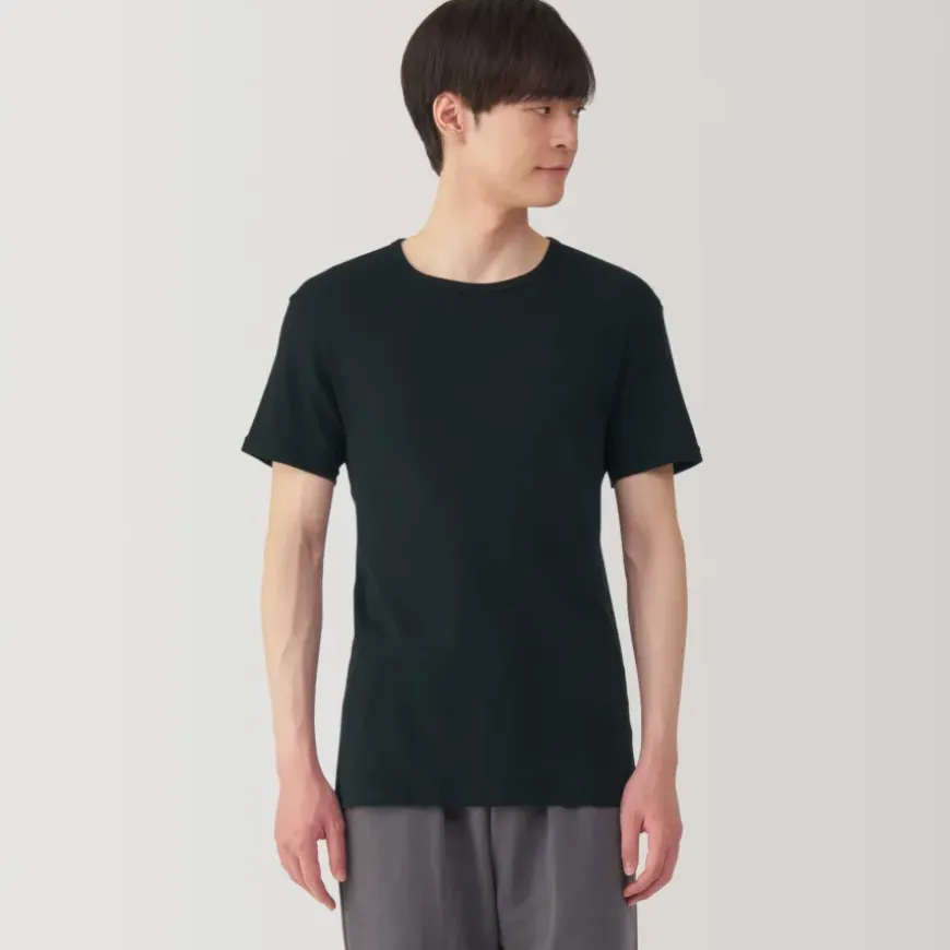Men's Moisture-Wicking Cotton Crew Neck Short Sleeve T-Shirt