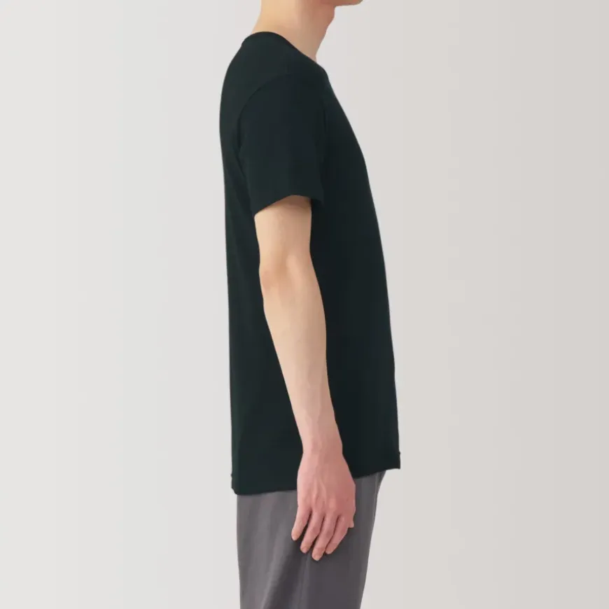 Men's Moisture-Wicking Cotton Crew Neck Short Sleeve T-Shirt
